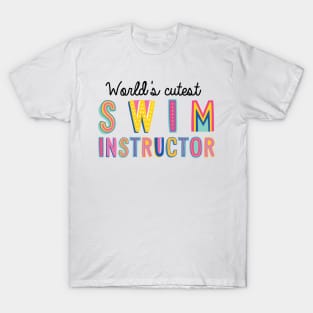 Swim Instructor Gifts | World's cutest Swim Instructor T-Shirt